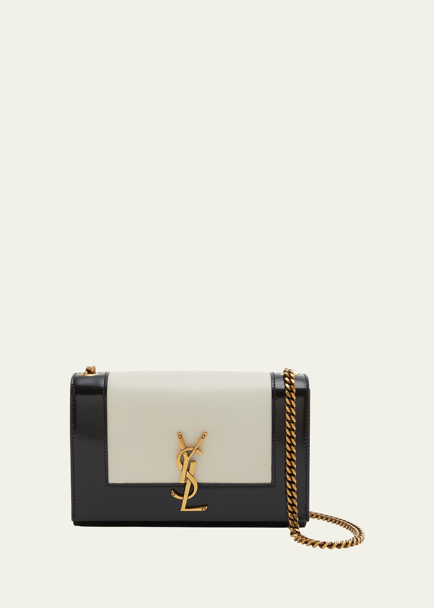 Saint Laurent Umhängetasche Kate Small YSL aus glattem Leder