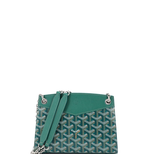 GOYARD Structured Rouette Chain Shoulder Bag Coated Canvas Mini