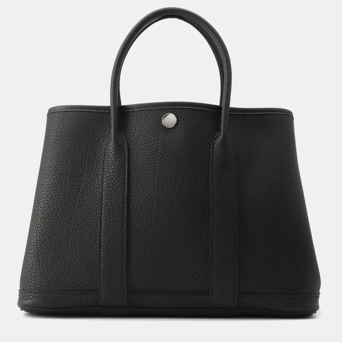 Hermès Black Negonda Leather Garden Party Bag Size TPM