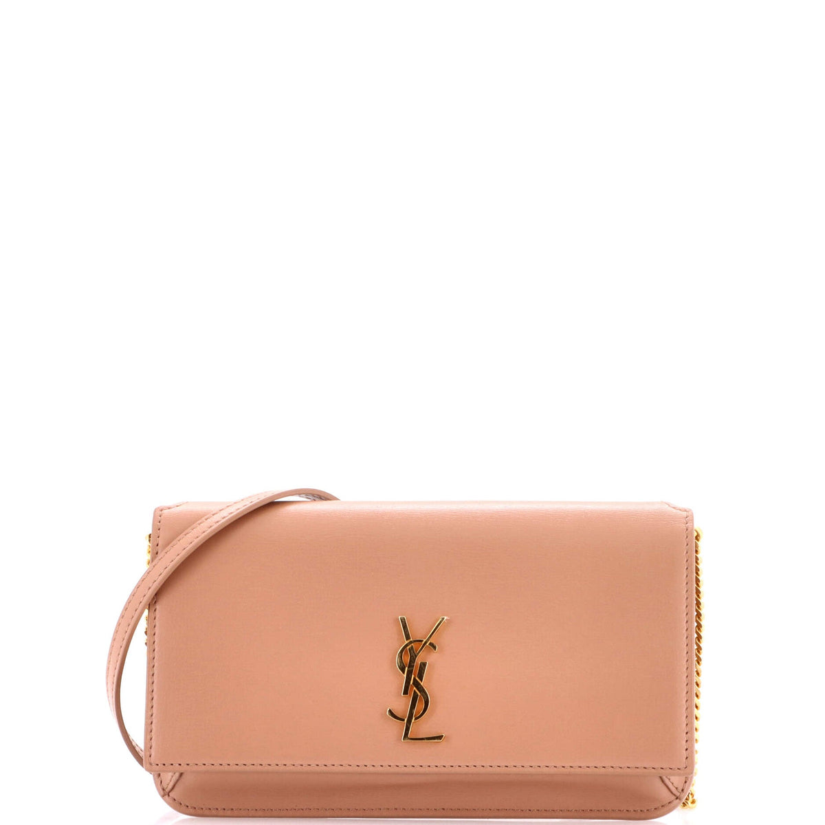 Saint Laurent Classic Monogram Phone Holder Shoulder Bag Leather