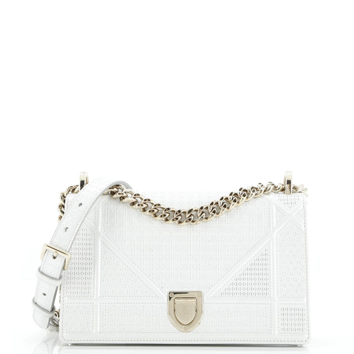 Christian Dior Diorama Flap Bag Cannage Embossed Calfskin Small