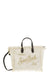 Mini Vanity Bag With Bangs And Embroidered Logo in White | VAMI007