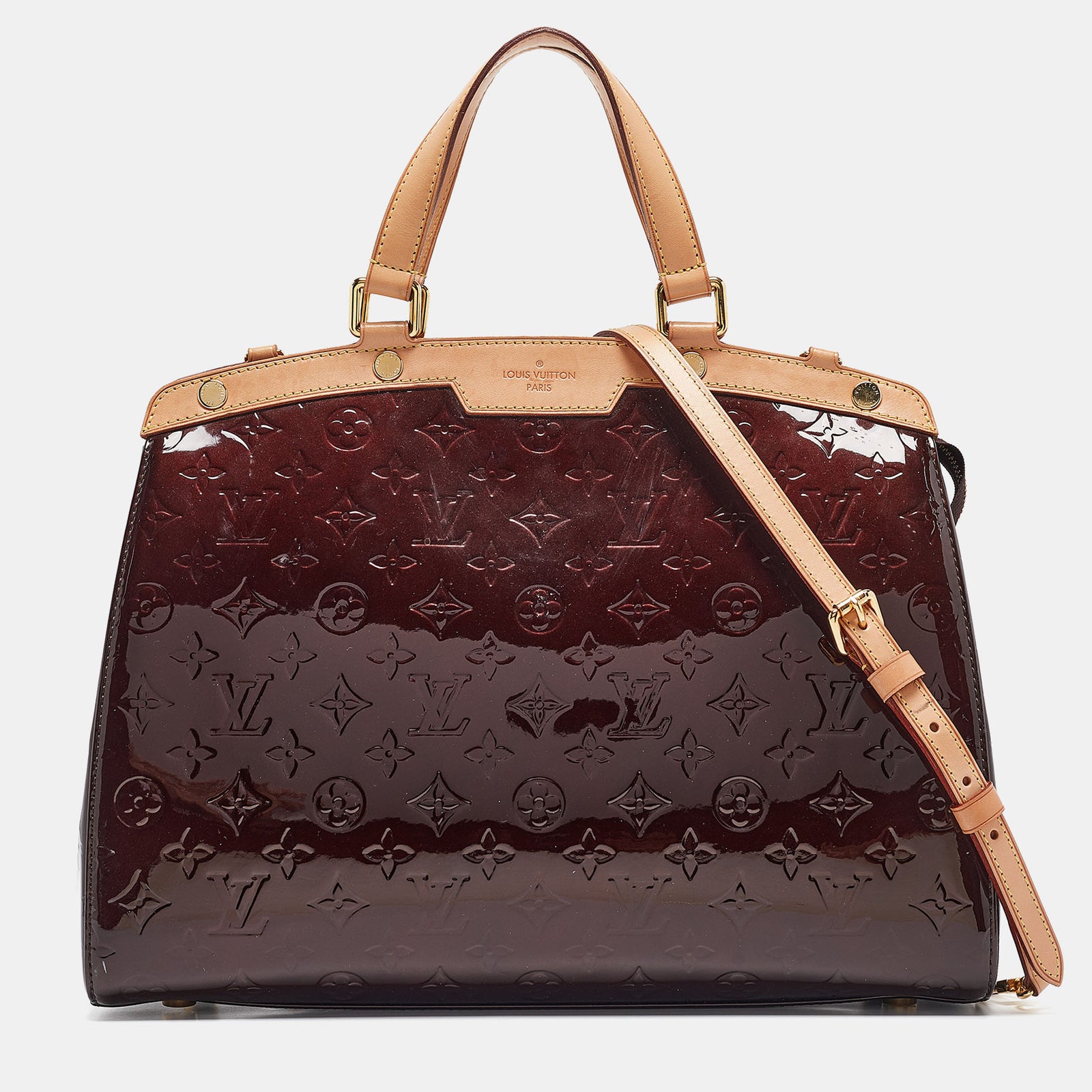 Louis Vuitton Sac Amarante Monogram Vernis Brea GM