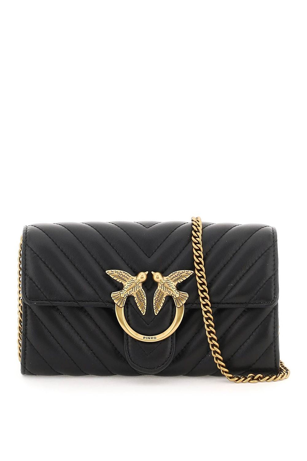 Pinko Women's Love Bag One Wallet in Nero | 100062A0GK