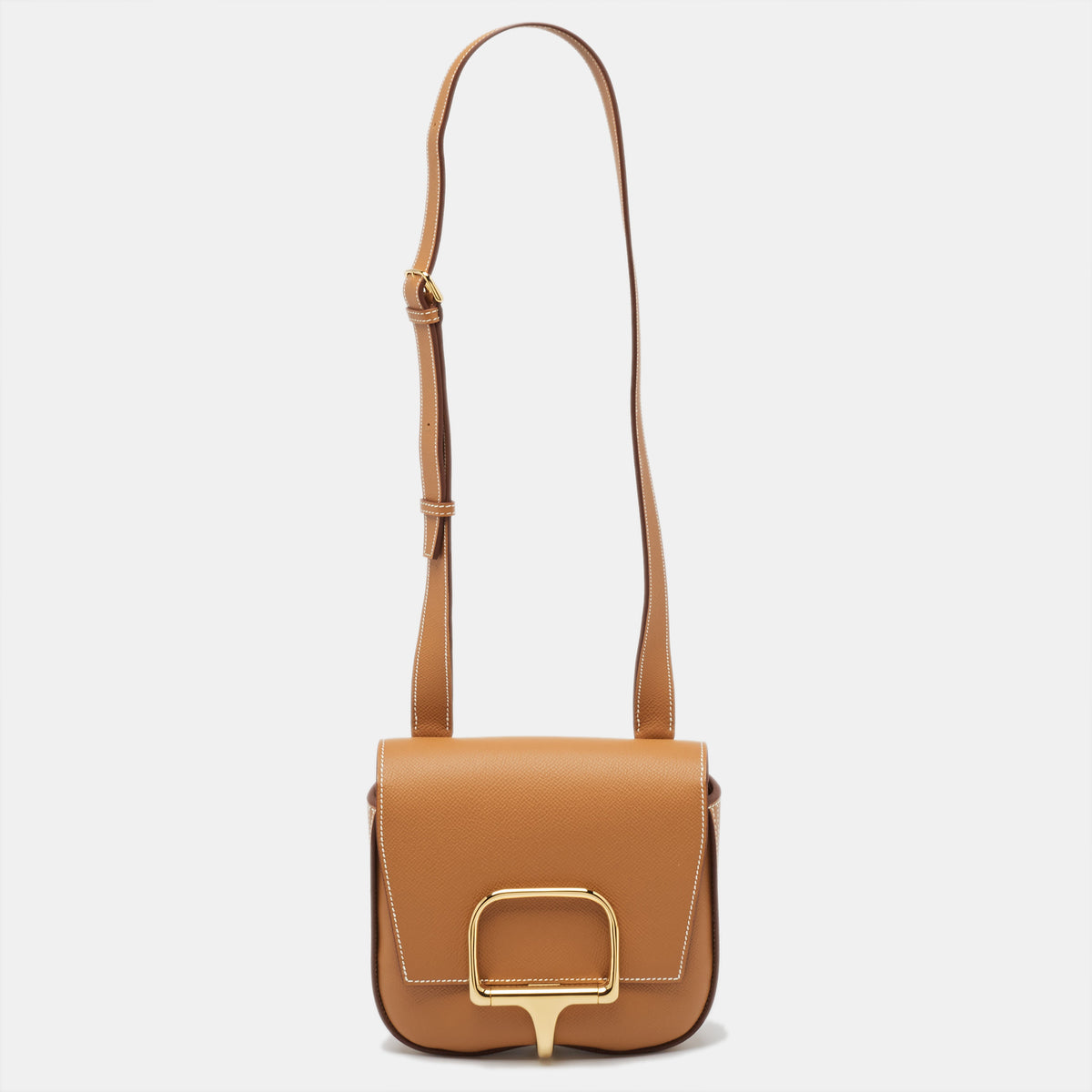 Hermès Gold Epsom Leather Della Cavalleria Mini Bag