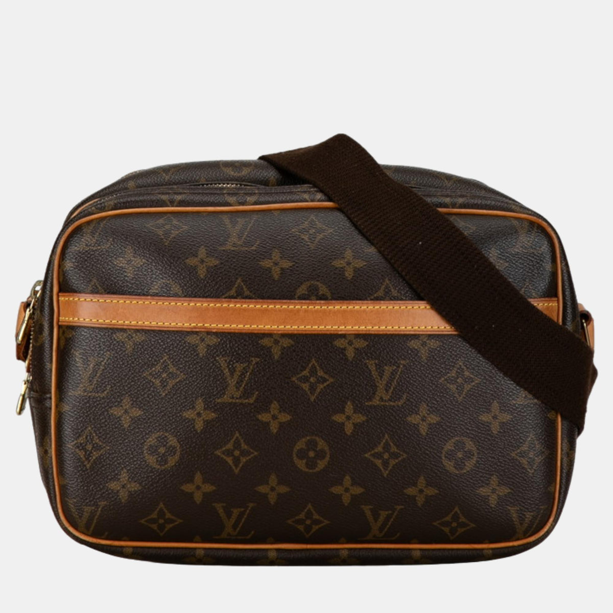 Louis Vuitton Brown Canvas PM Reporter Shoulder Bag
