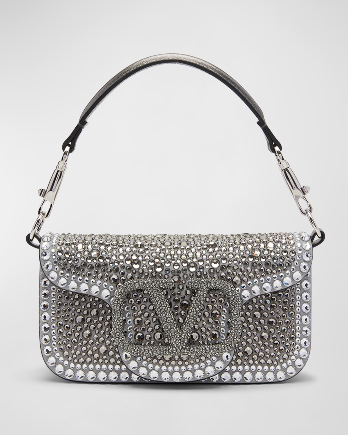 Valentino Loco Small Rhinestone Shoulder Bag