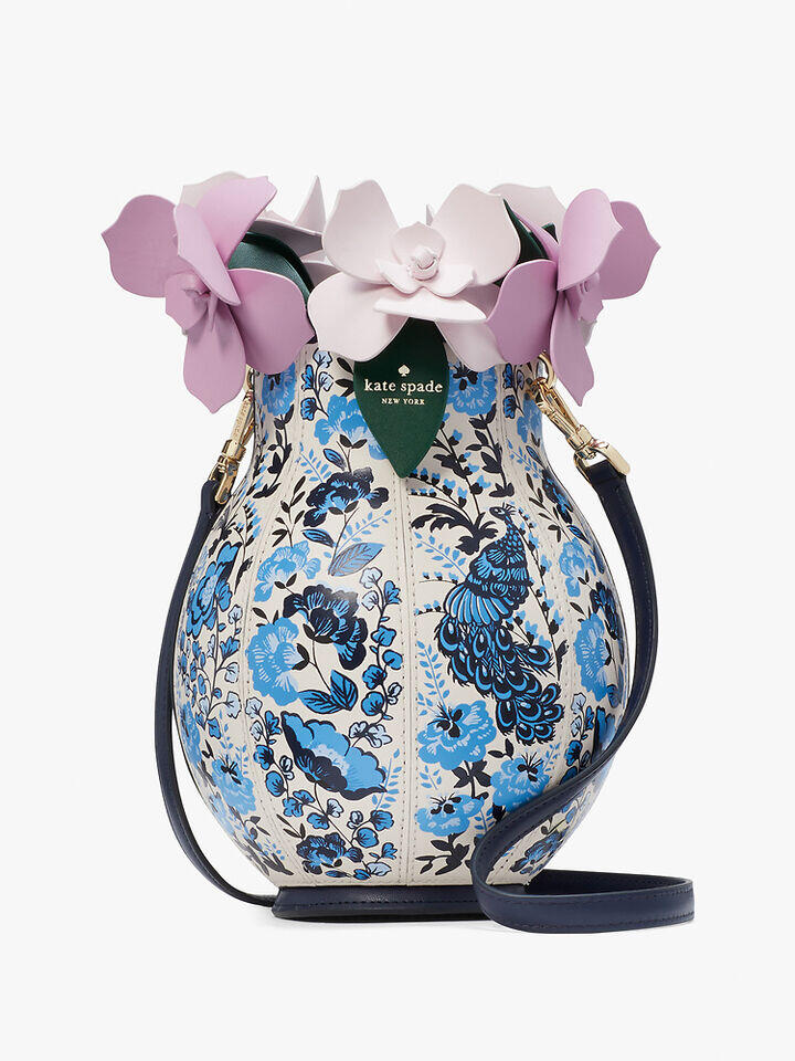 Kate Spade Au Perfect Plume 3D Flower Vase Crossbody