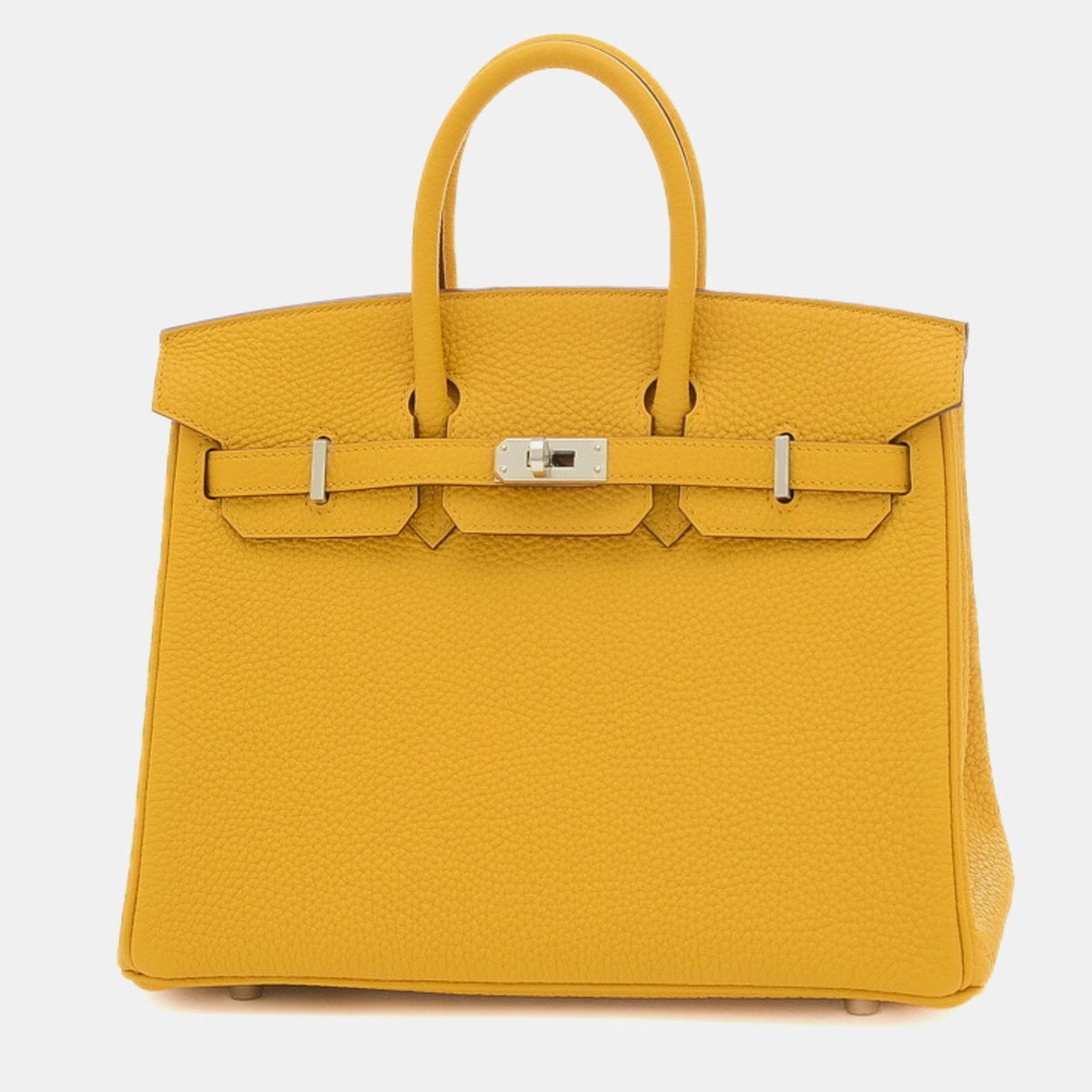 Hermès Jaune Ambre Togo B Stamp Birkin 25 Handbag