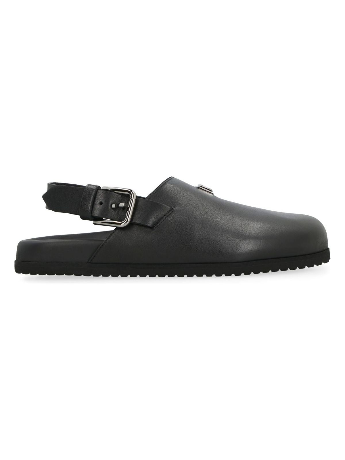 Dolce & Gabbana Men's Leather Mules in Black | Size 43 | A80402AQ765 Color 80999