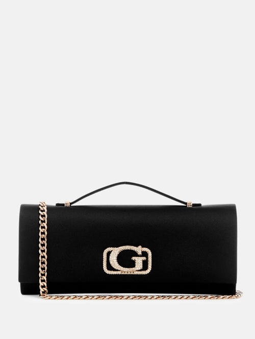 Zalina Satin Top-handle Clutch