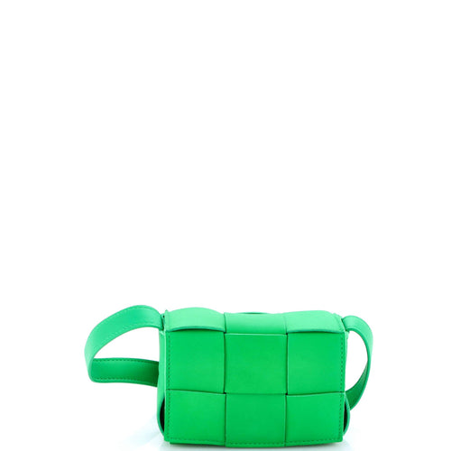 Cassette Crossbody Bag Maxi Intrecciato Leather Extra Mini
