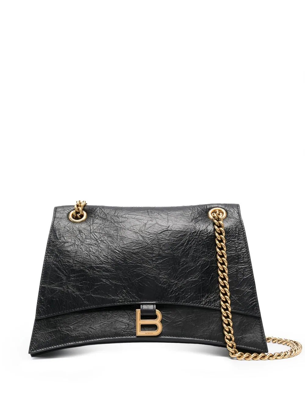 Balenciaga Women's Crush Medium Chain Bag in Black | 716393210IT