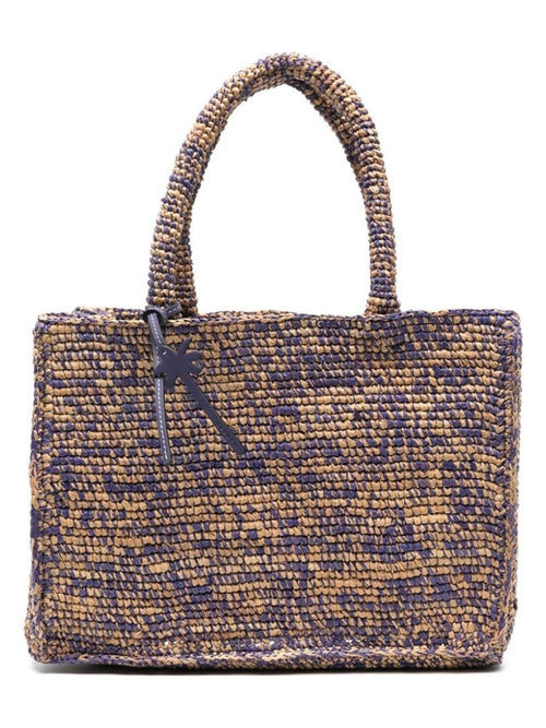 Women's Sunset Small Raffia Tote Bag in Lilac | Size UNI | V85AALAVENDERTANMELANGE