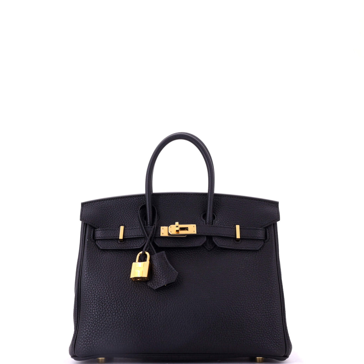 Herm?s Birkin Handbag Noir Togo with Gold Hardware 25