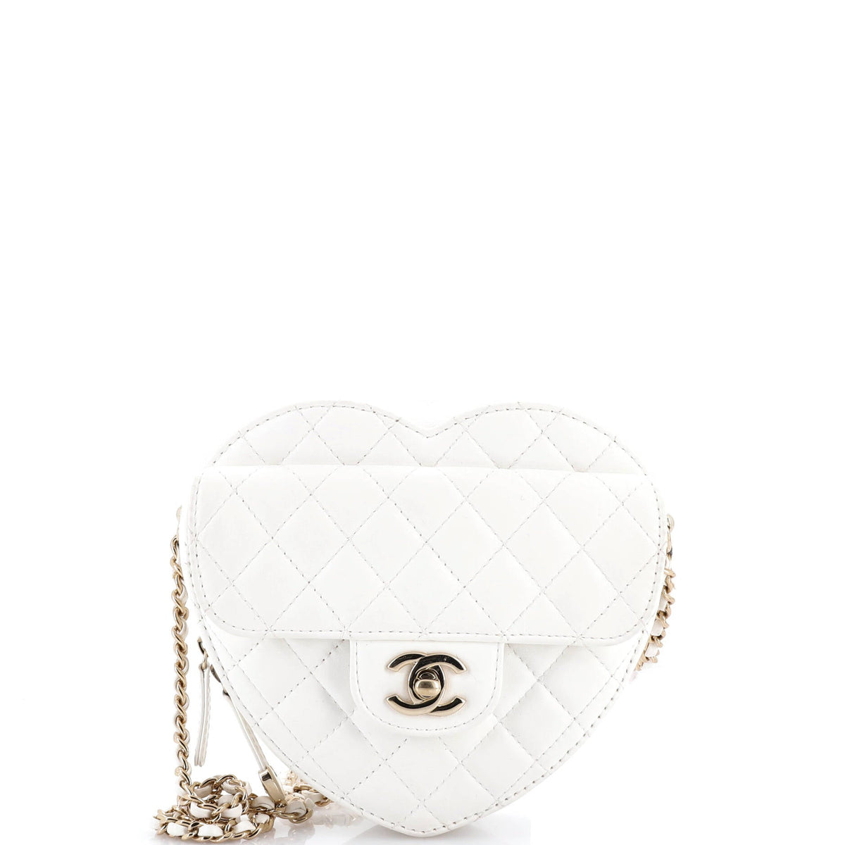 Chanel CHANEL CC in Love Heart Bag Quilted Lambskin