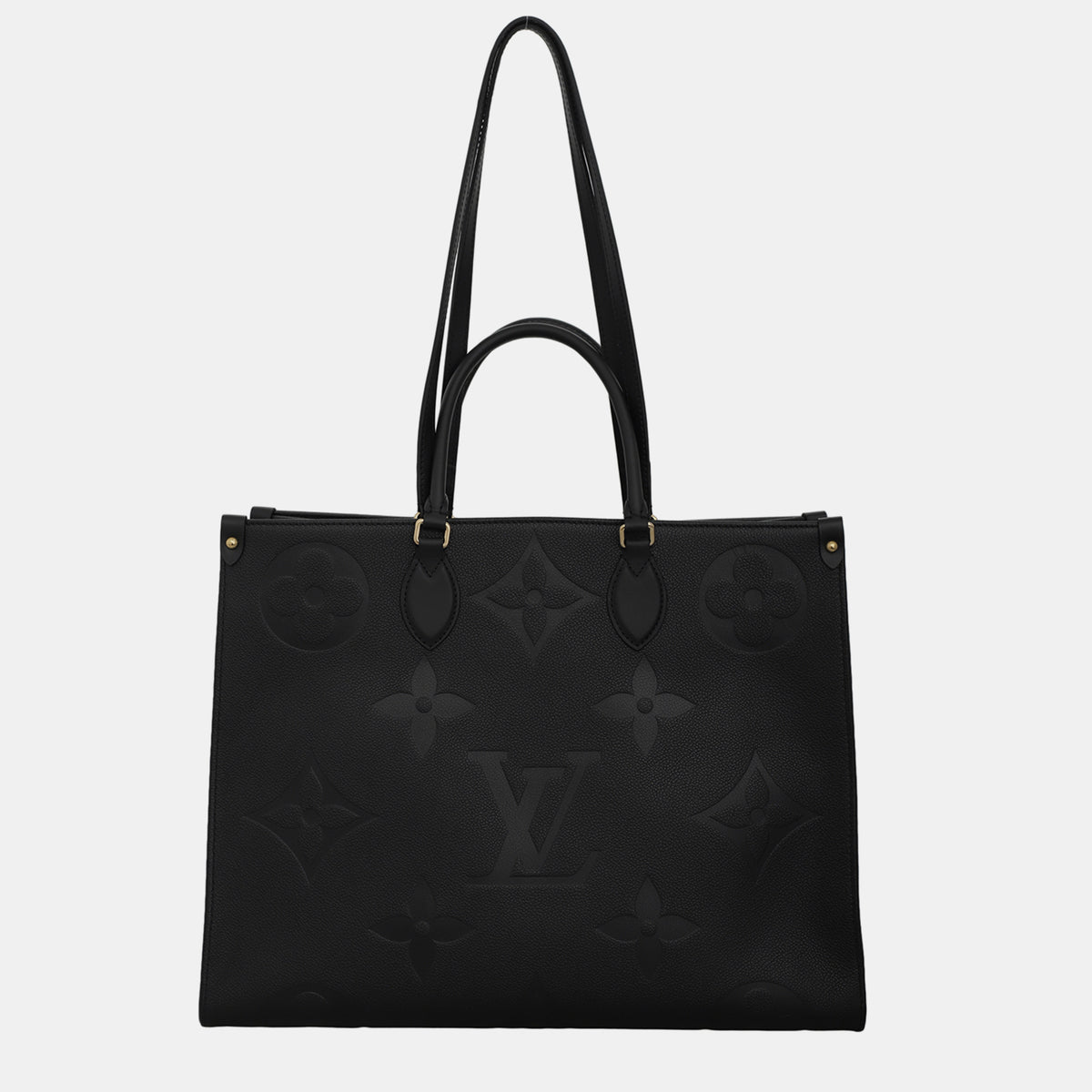 Louis Vuitton Black Monogram Empreinte On The Go GM Bag