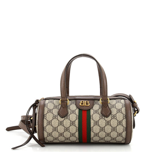 x Gucci The Hacker Project Boston Bag BB Coated Canvas Small