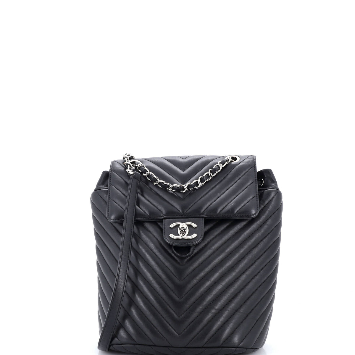 Chanel CHANEL Urban Spirit Backpack Chevron Leather Small