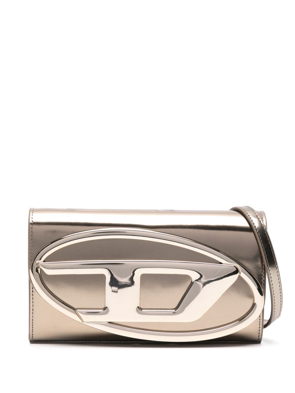 Diesel Women's 1Dr Wallet On Chain in Golden | Size UNI | X09809PS202H2382