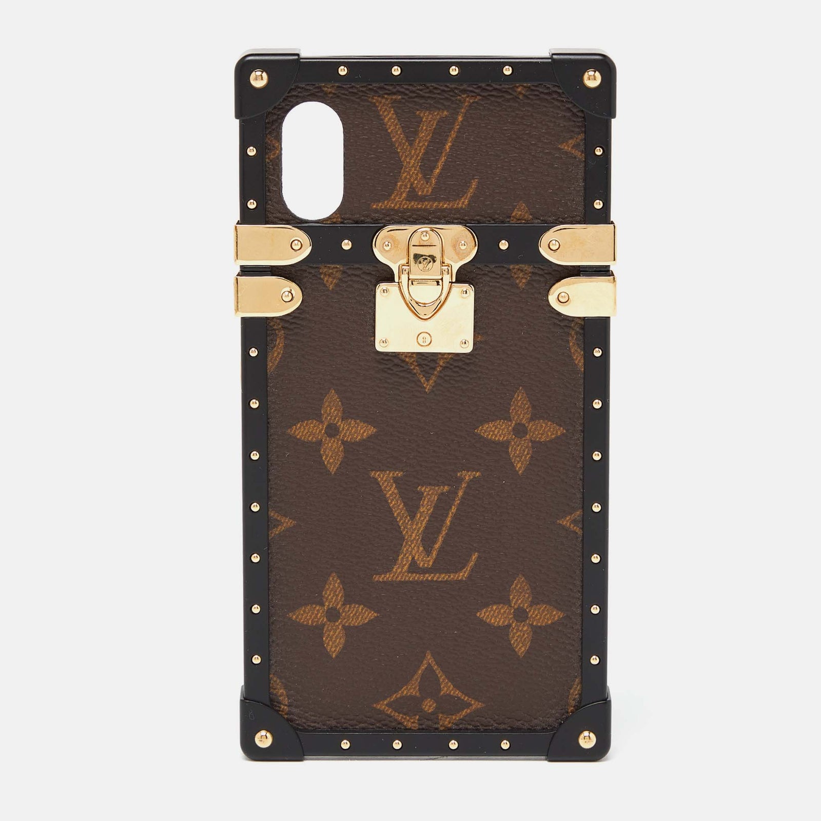 Louis Vuitton iPhone X-Hülle „Eye Trunk“ aus Canvas mit Monogramm