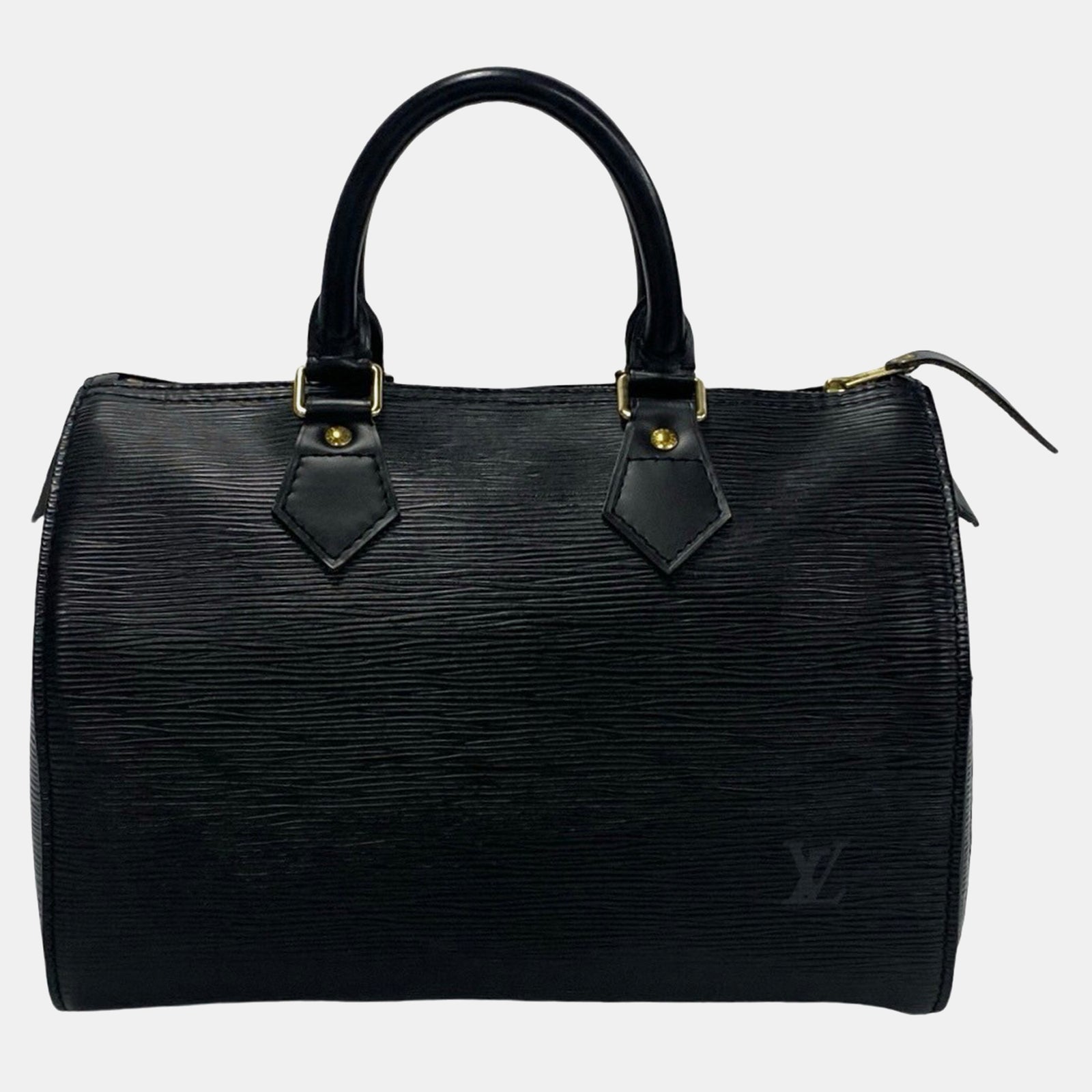 Louis Vuitton Sac à main Speedy 25 en cuir noir