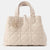 Beige Calf Leather TuJules Macro Cannage Medium Bag