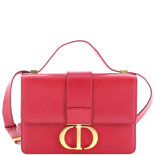 30 Montaigne Flap Bag Leather