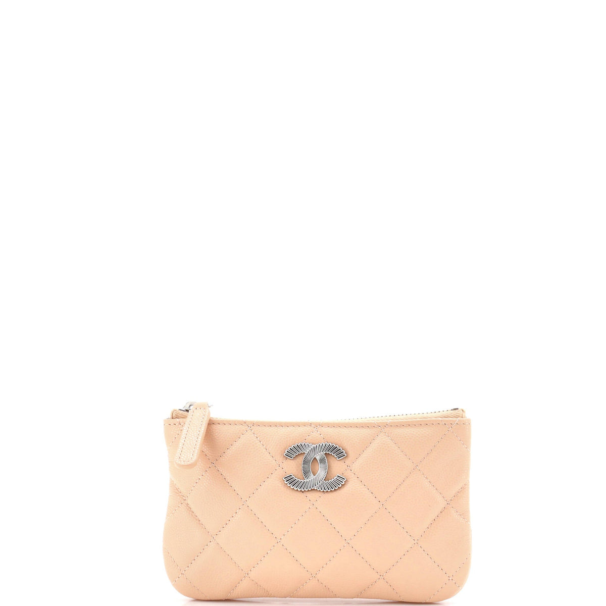Chanel CHANEL Classic O Case Pouch Quilted Caviar Mini