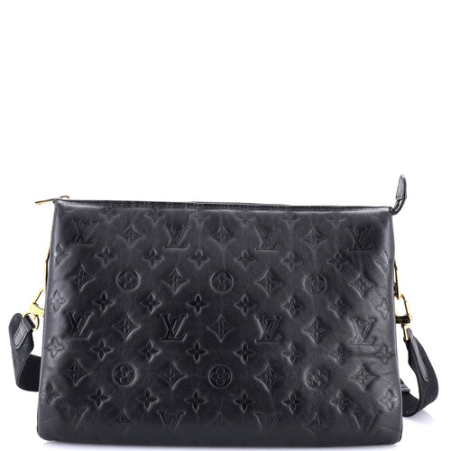 Coussin Bag Monogram Embossed Lambskin MM