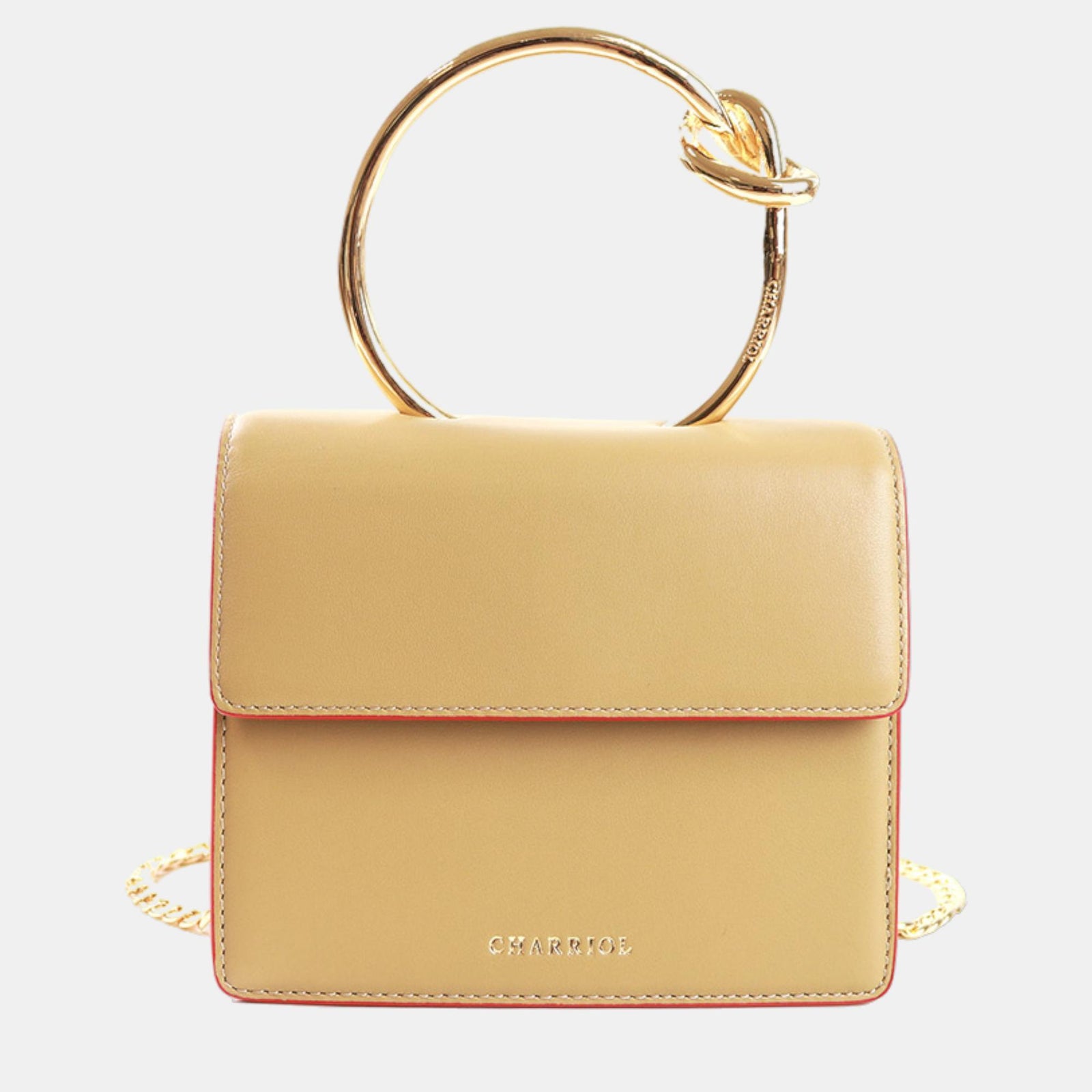 Charriol Yellow Leather ZENITUDE Handbag