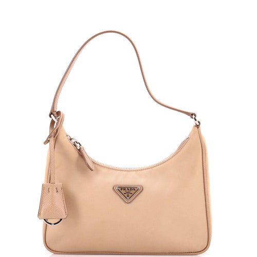 PRADA Re-Edition 2005 Hobo Tessuto with Saffiano Leather Mini