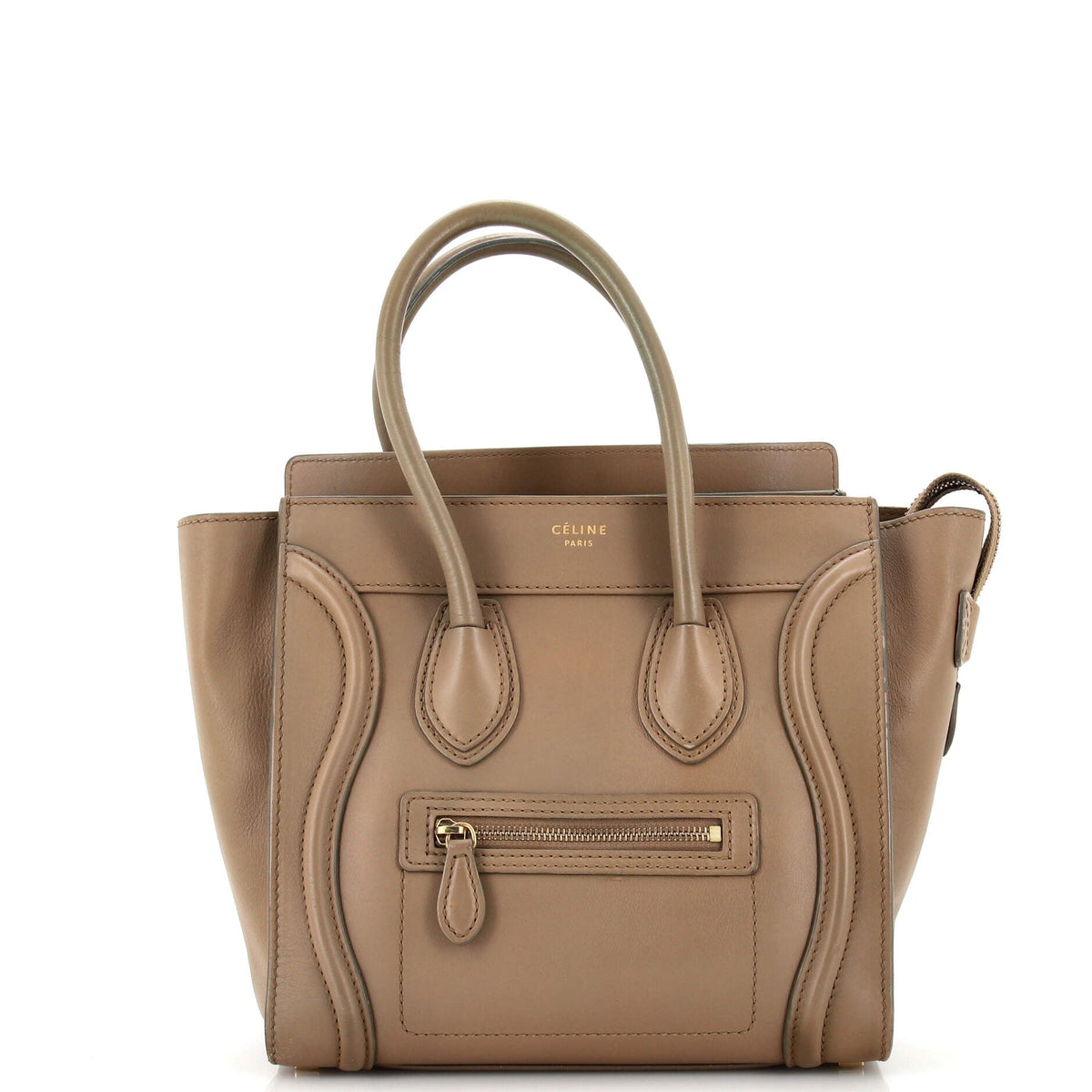 Celine CELINE Luggage Bag Smooth Leather Micro
