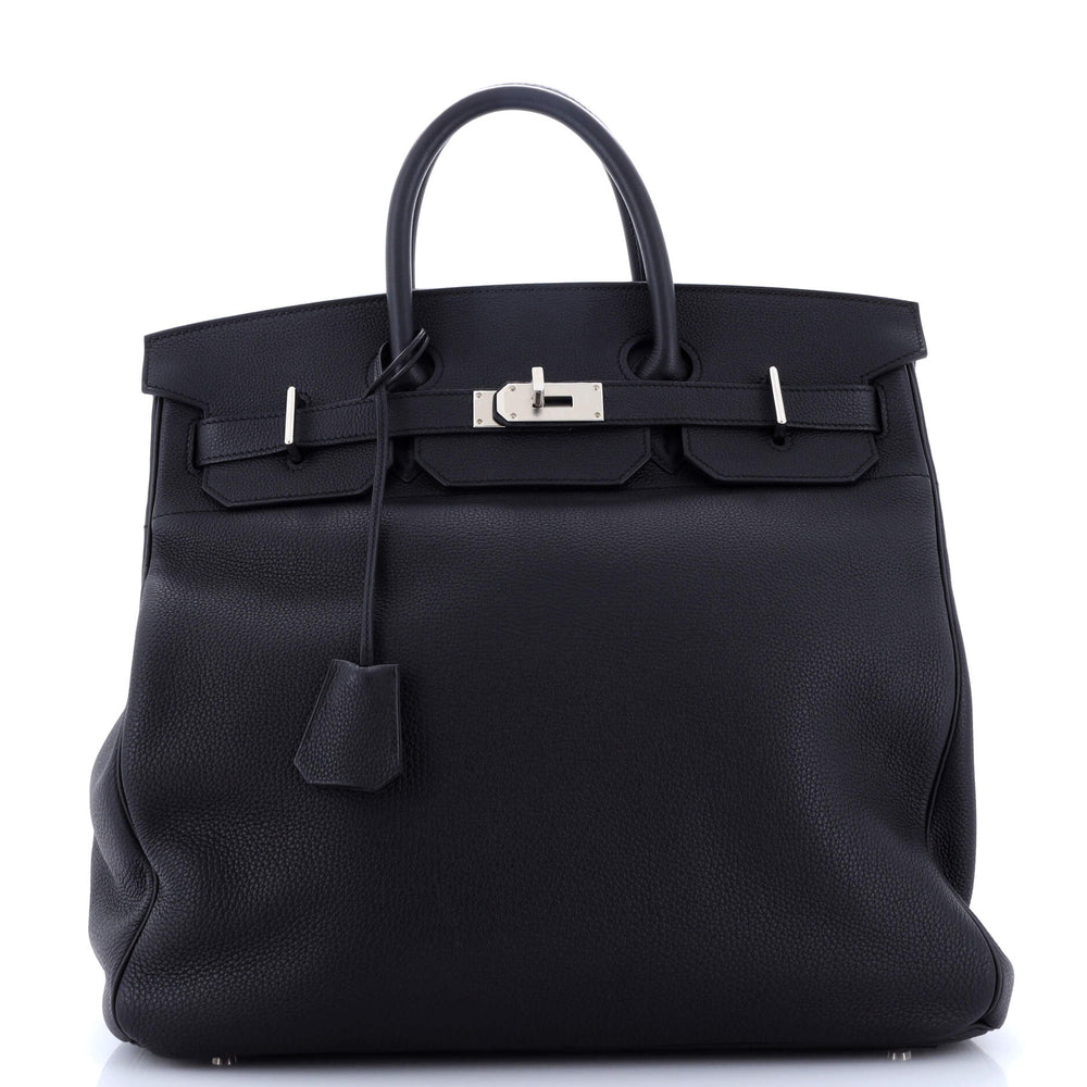 HAC Birkin Bag Noir Togo with Palladium Hardware 40