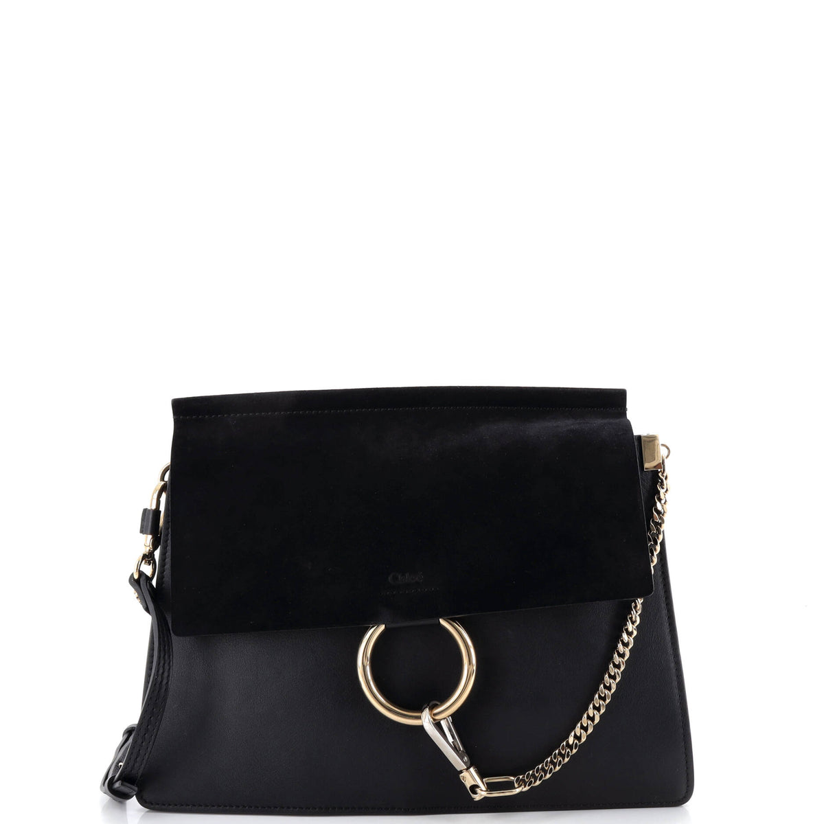 Chloe CHLOE Faye Shoulder Bag Leather and Suede Medium