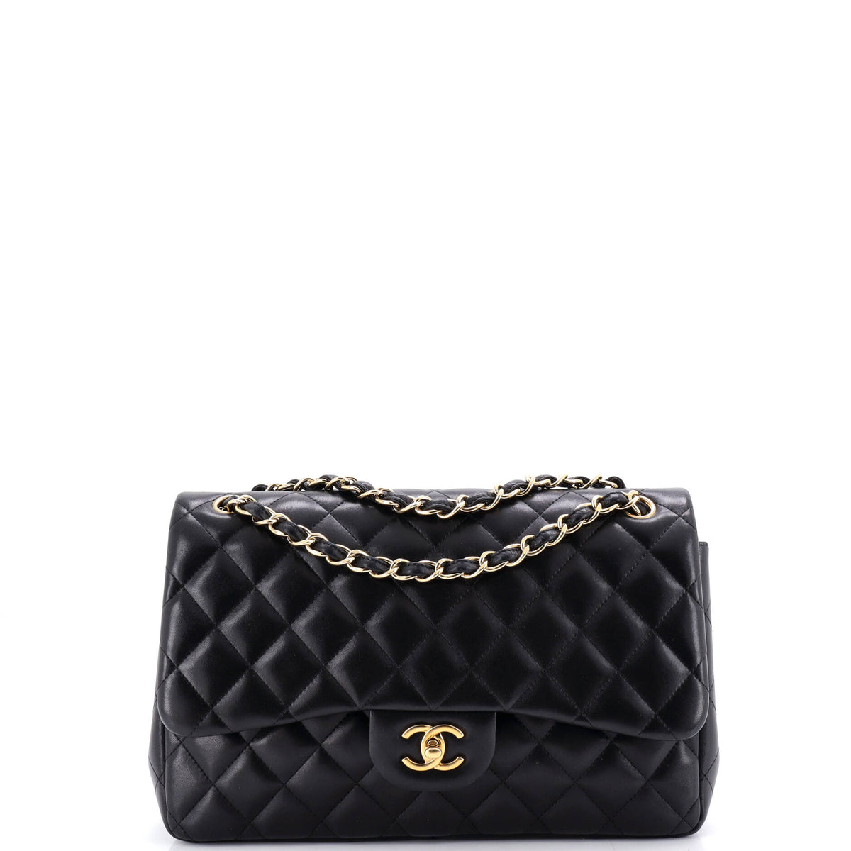 Chanel CHANEL Classic Double Flap Bag Quilted Lambskin Jumbo