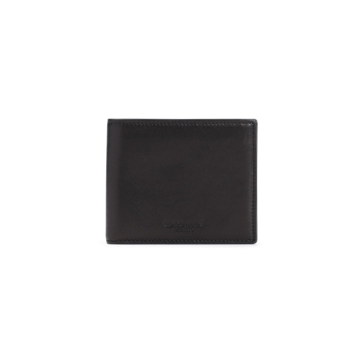 Giorgio Armani Men's Bi-Fold Wallet in Black | Size UNICA | Y2R120YS97J
