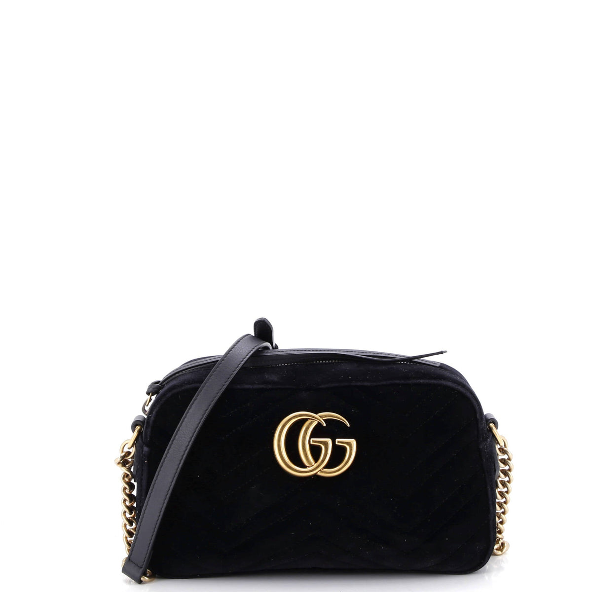Gucci GUCCI GG Marmont Shoulder Bag Matelasse Velvet Small