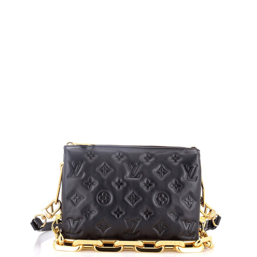 Coussin Bag Monogram Embossed Lambskin BB