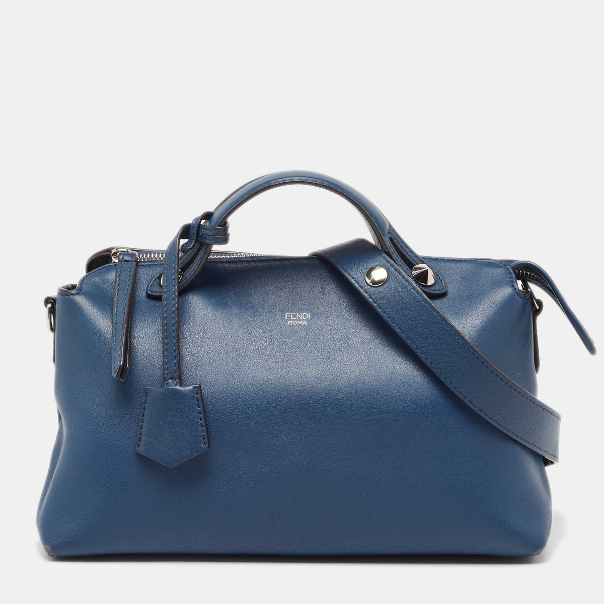 Fendi Blue Leather Medium By The Way Bag