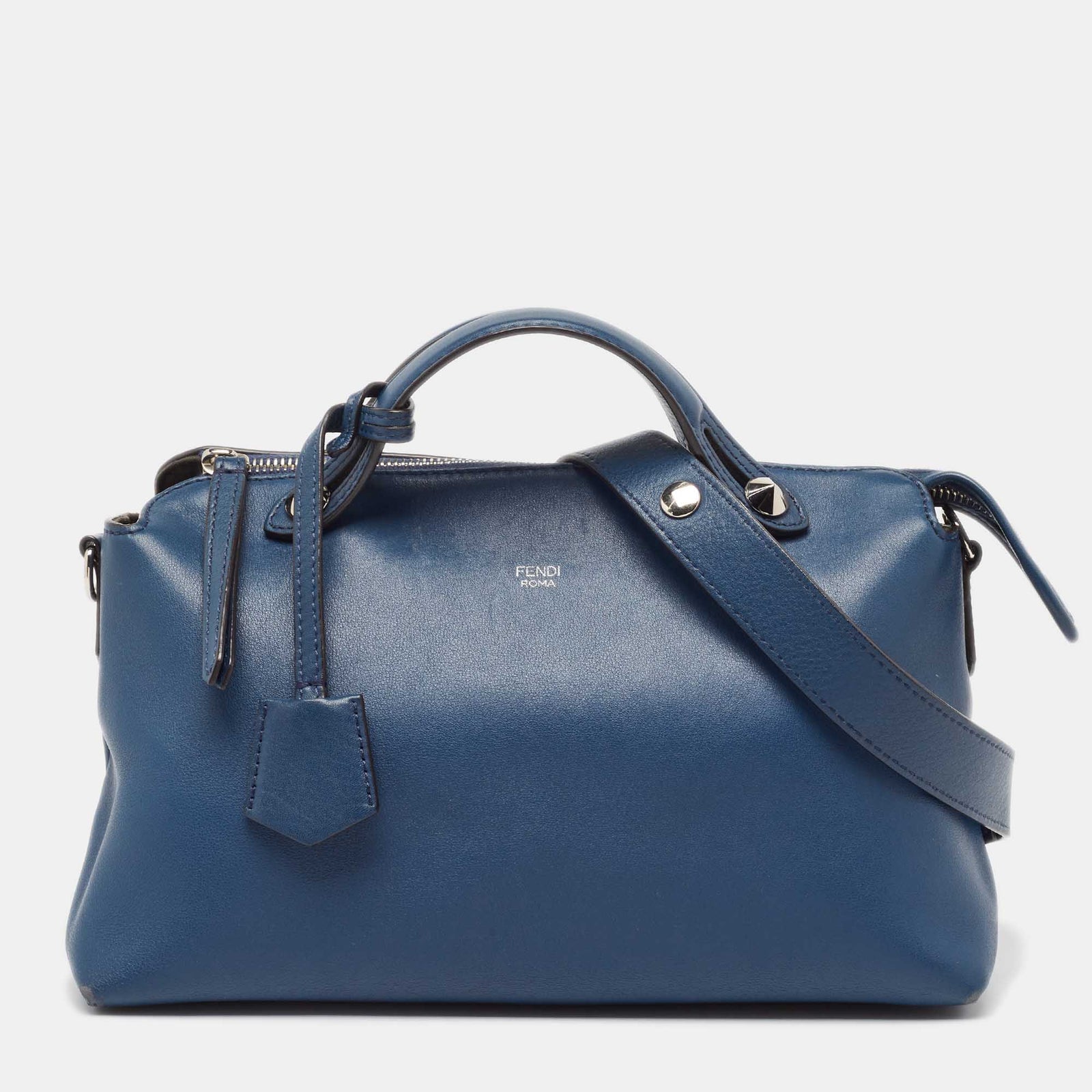 Fendi Blue Leather Medium By The Way Bag