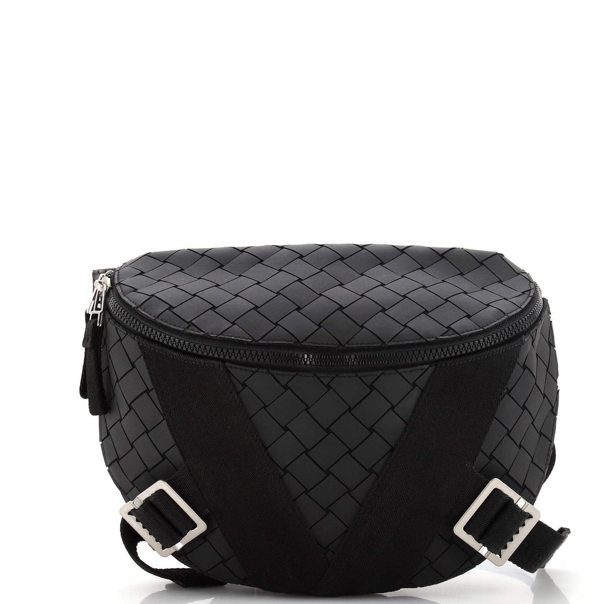 Bottega Veneta V Tape Belt Bag Rubber Intrecciato with Canvas