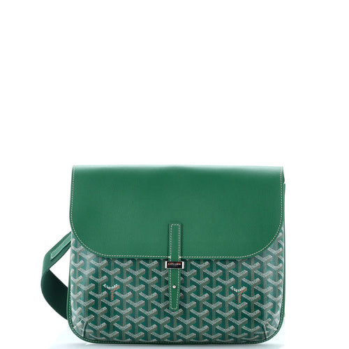 GOYARD Coursier Messenger Bag Coated Canvas and Leather