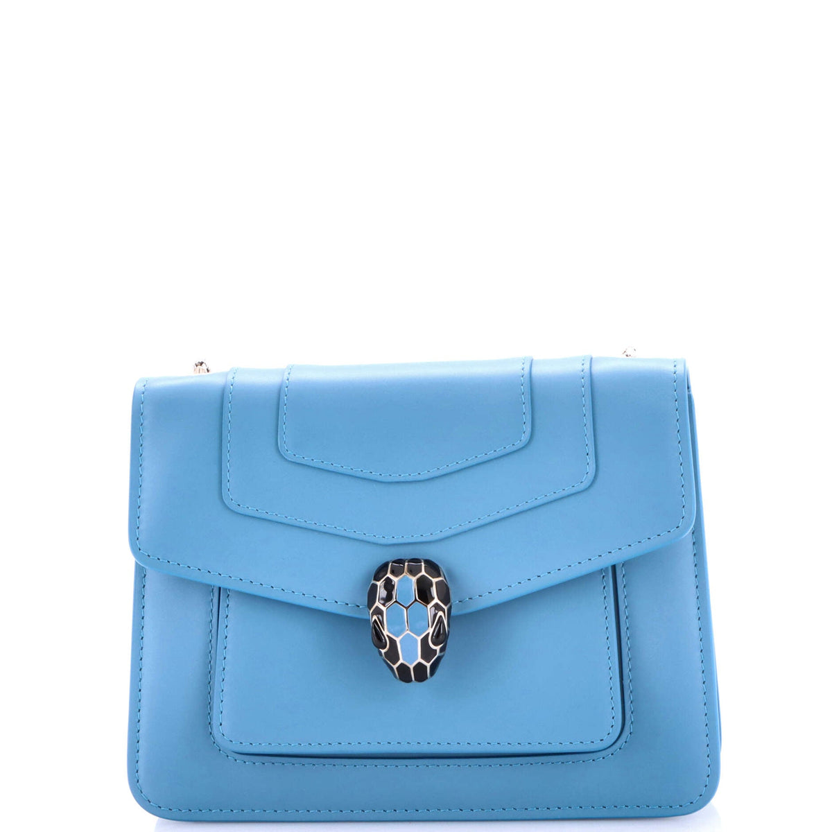 Bvlgari BVLGARI Serpenti Forever Square Shoulder Bag Leather Small
