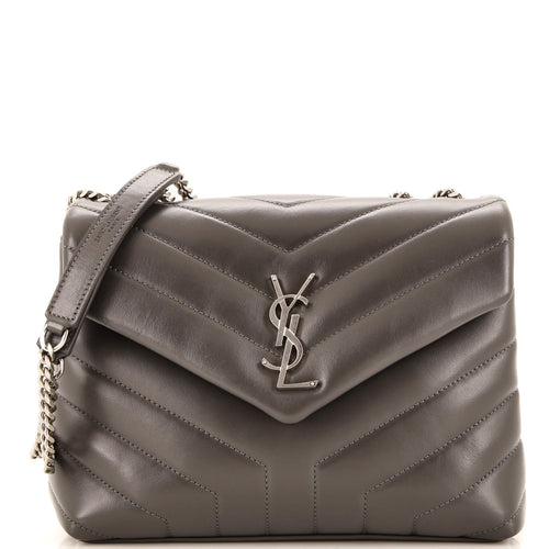 Loulou Shoulder Bag Matelasse Chevron Leather Small