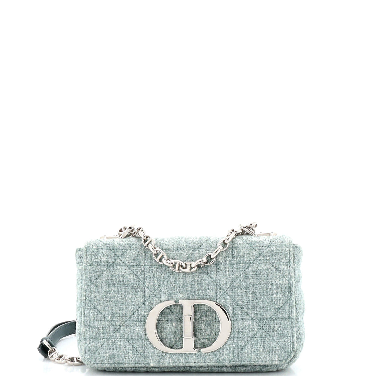 Christian Dior Caro Bag Macrocannage Quilt Linen Small