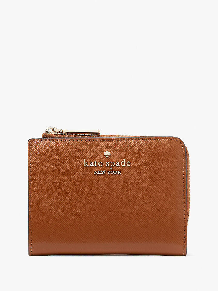 Kate Spade Au Madison Saffiano Leather Small L-Zip Wallet