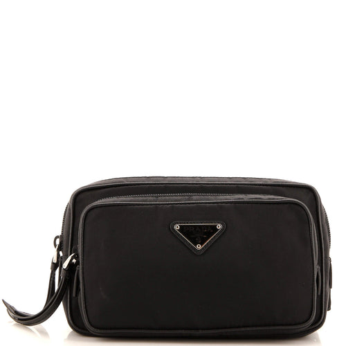 PRADA Zip Waist Bag Tessuto Small