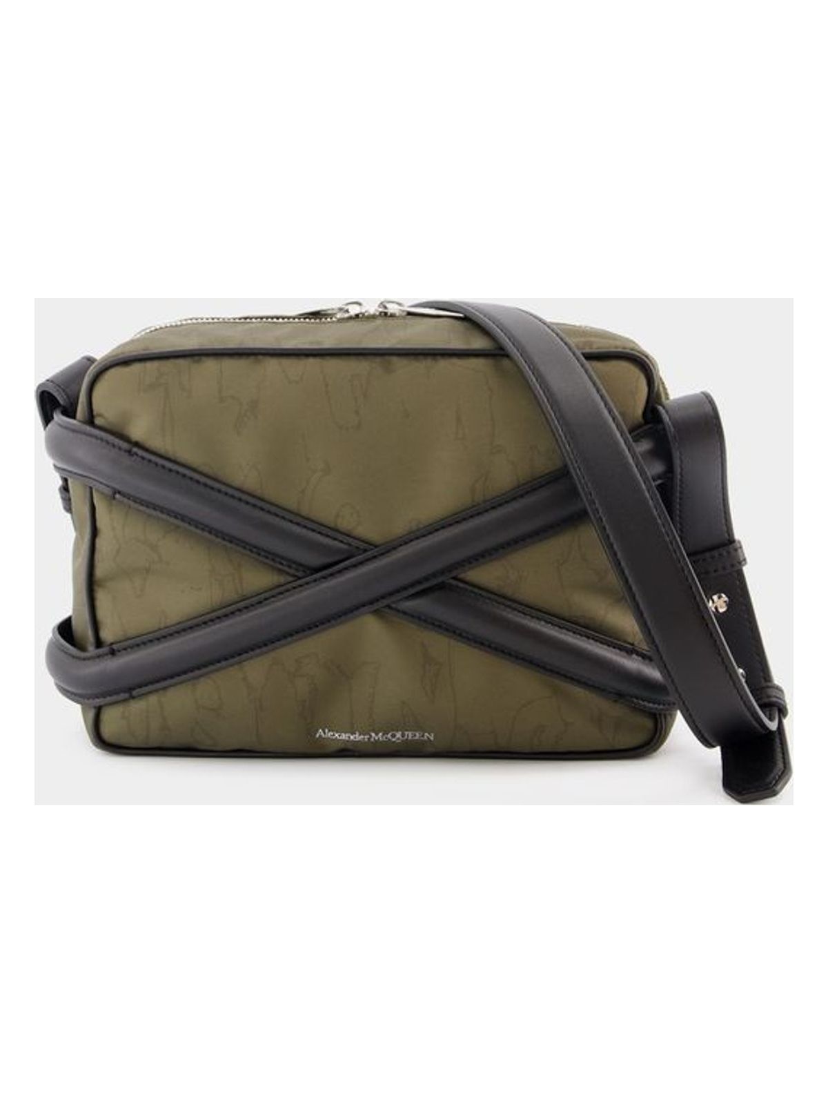 Alexander Mcqueen Men's Harness Camera Bag in Khaki | 7262921AAQ02670