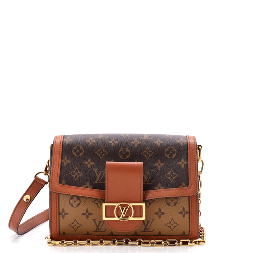 Dauphine Shoulder Bag Reverse Monogram Canvas MM